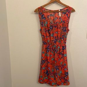 Watercolor Dress with elastic waist